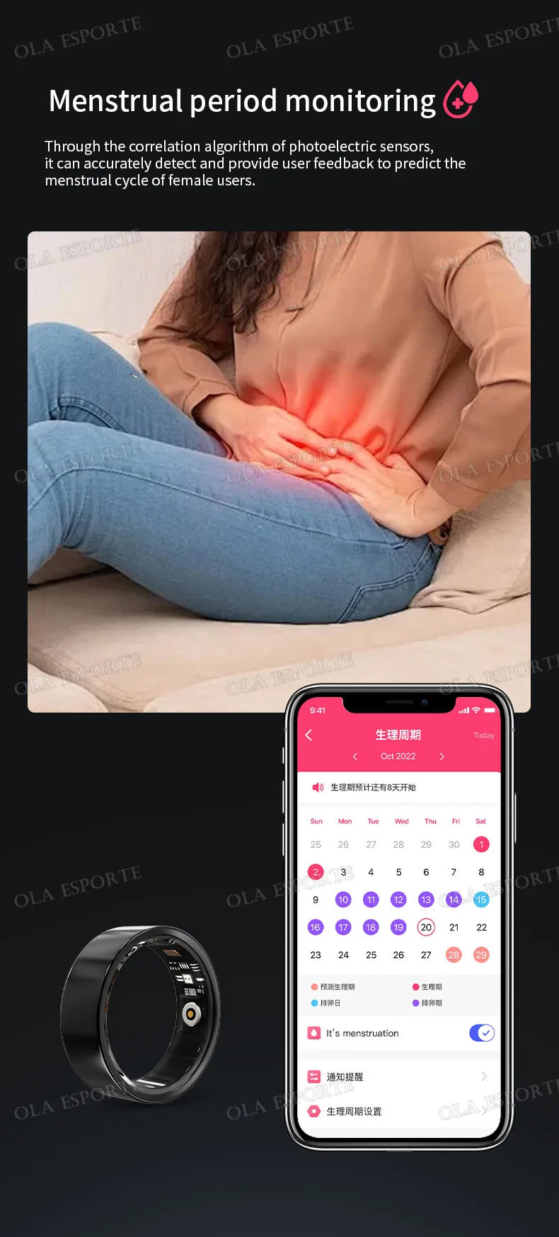 Ola Esporte Smart Ring