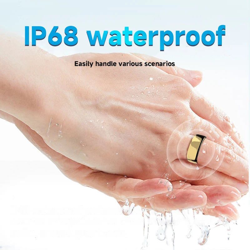 2025 New Smart Ring Heart Rate/Health Sleep Monitoring Multi Sport Modes IP68 Life Waterproof Use Time 3 Days Rings Gift For Man