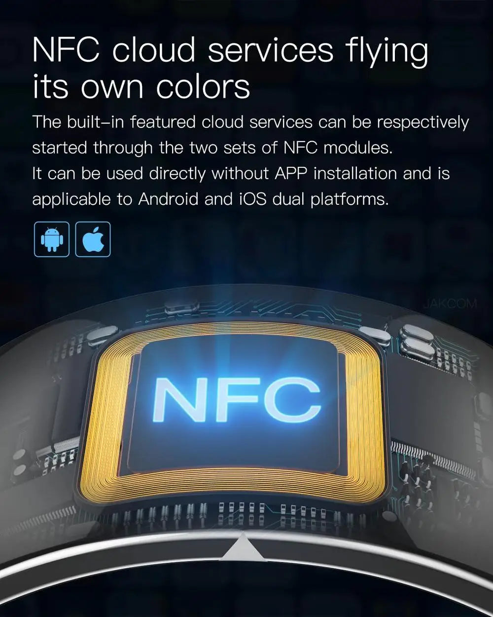 New Smart Ring NFC Wear Jakcom R4 New technology Magic Finger Smart NFC Ring For IOS Android Windows NFC Mobile Phone
