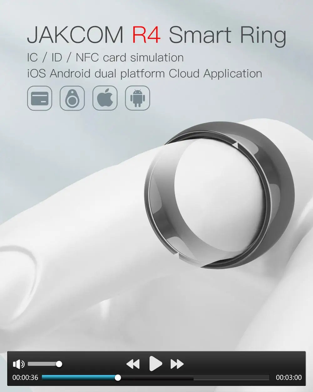 New Smart Ring NFC Wear Jakcom R4 New technology Magic Finger Smart NFC Ring For IOS Android Windows NFC Mobile Phone