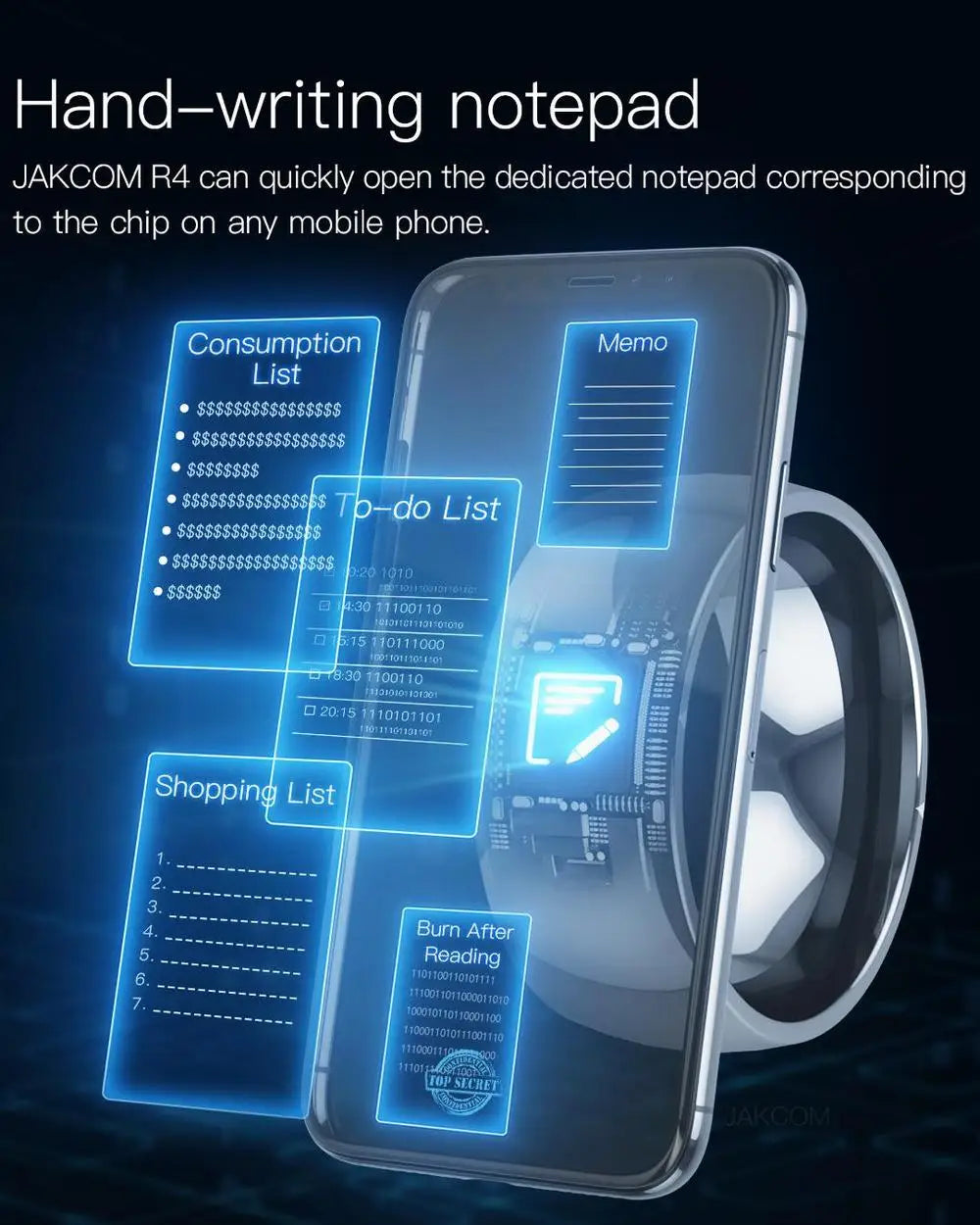 New Smart Ring NFC Wear Jakcom R4 New technology Magic Finger Smart NFC Ring For IOS Android Windows NFC Mobile Phone
