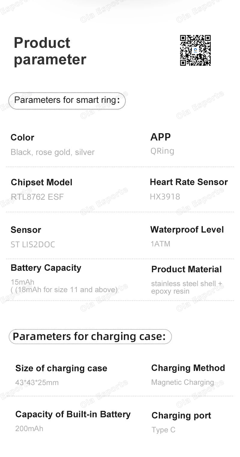 2025 New Smart Ring Men Women LED Touch Display Screen Heart Rate Blood Oxygen Monitor IP68 Waterproof Multiple Sport Mode Rings