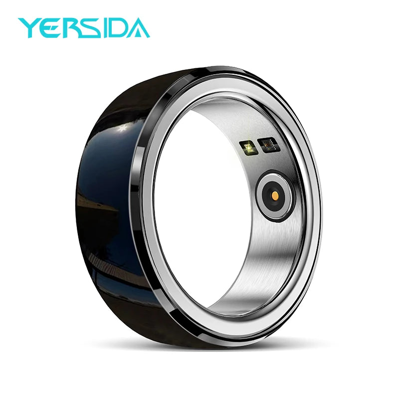 Sport Man Waterproof R08M Smart Ring Nano Ceramic Stainless Steel Rings For Heart Rate Blood Oxygen Sleep Health Fitness Monitor