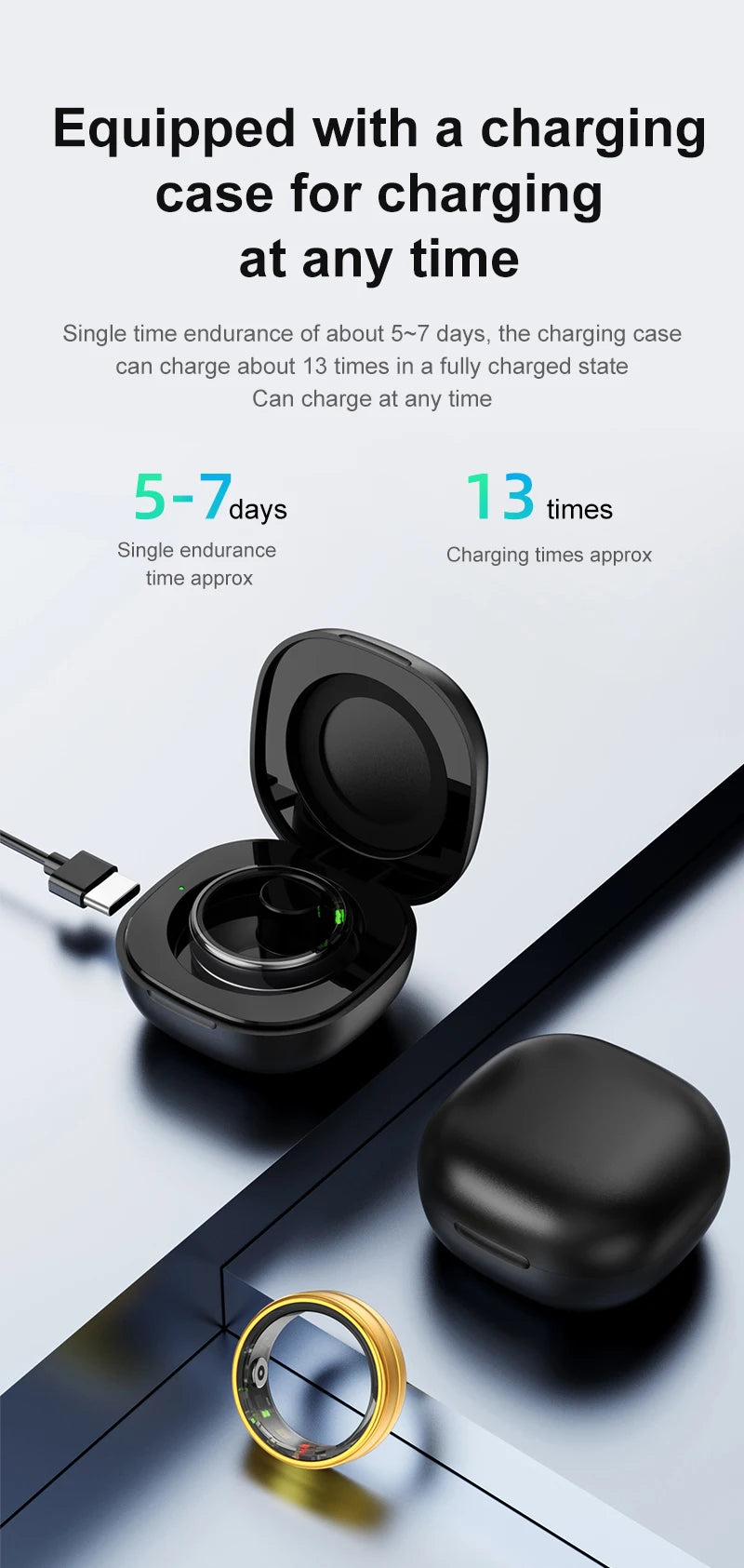 Smart Ring 2024 R06 Health Monitor  Blood Pressure Sleep Heart Rate Waterproof Smart Rings Multiple sports modes For Xiaomi IOS