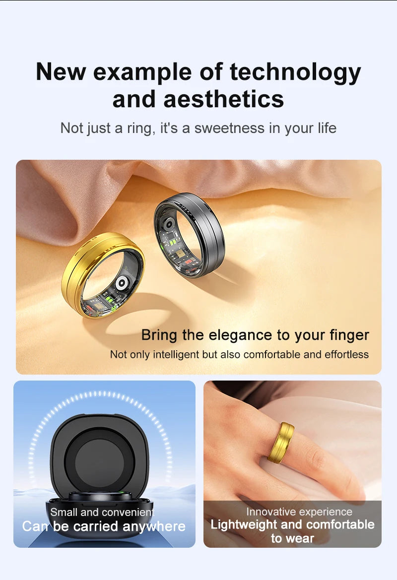 Smart Ring 2024 R06 Health Monitor  Blood Pressure Sleep Heart Rate Waterproof Smart Rings Multiple sports modes For Xiaomi IOS