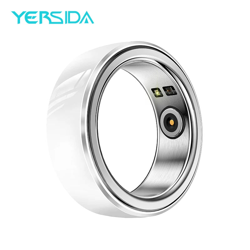 Sport Man Waterproof R08M Smart Ring Nano Ceramic Stainless Steel Rings For Heart Rate Blood Oxygen Sleep Health Fitness Monitor