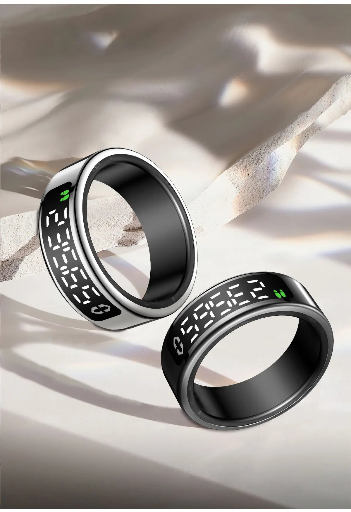 Smart Ring Inteligente Display Screen Waterproof Heart Rate&Blood Oxgyen&Sleep Monitoring Mutiple Sports Modes Men Women Ring