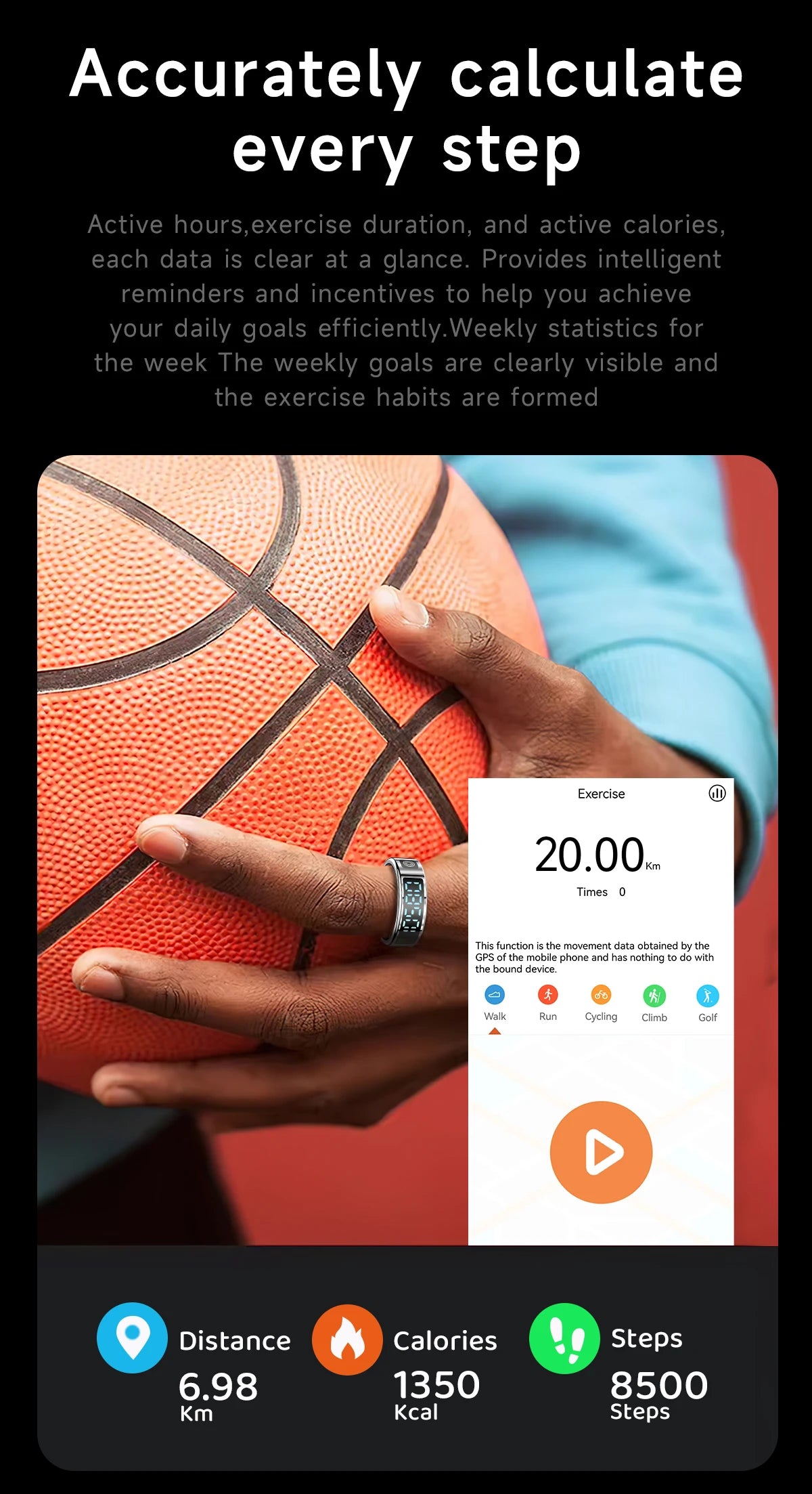 2025 New SR08 Smart Ring Men Women LED Display Screen Heart Rate Blood Oxygen Monitoring 5ATM Waterproof Multi Sports Modes Gift