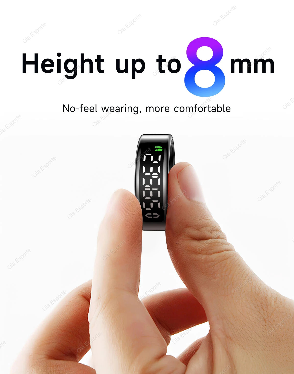 2025 Smart Ring with Display Screen and Touch, Wireless Charging, Health Manager, 5 ATM Waterproof For Men Women Rings R12 R11