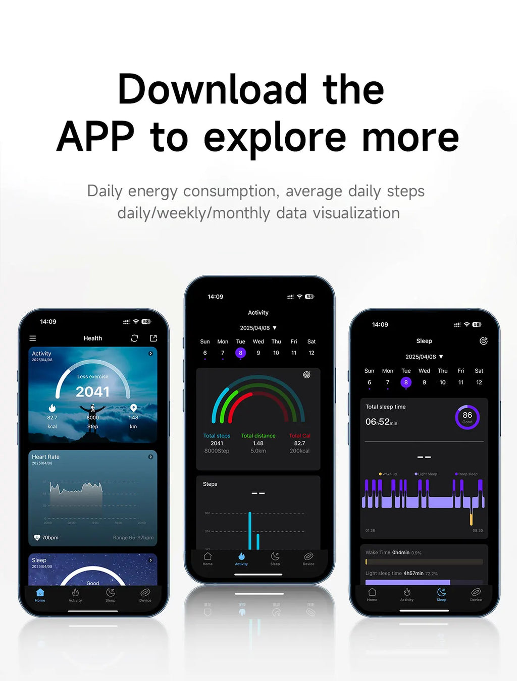 Smart Ring Inteligente Display Screen Waterproof Heart Rate&Blood Oxgyen&Sleep Monitoring Mutiple Sports Modes Men Women Ring