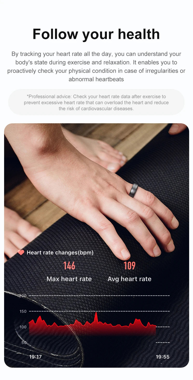 Smart Ring 2024 R06 Health Monitor  Blood Pressure Sleep Heart Rate Waterproof Smart Rings Multiple sports modes For Xiaomi IOS