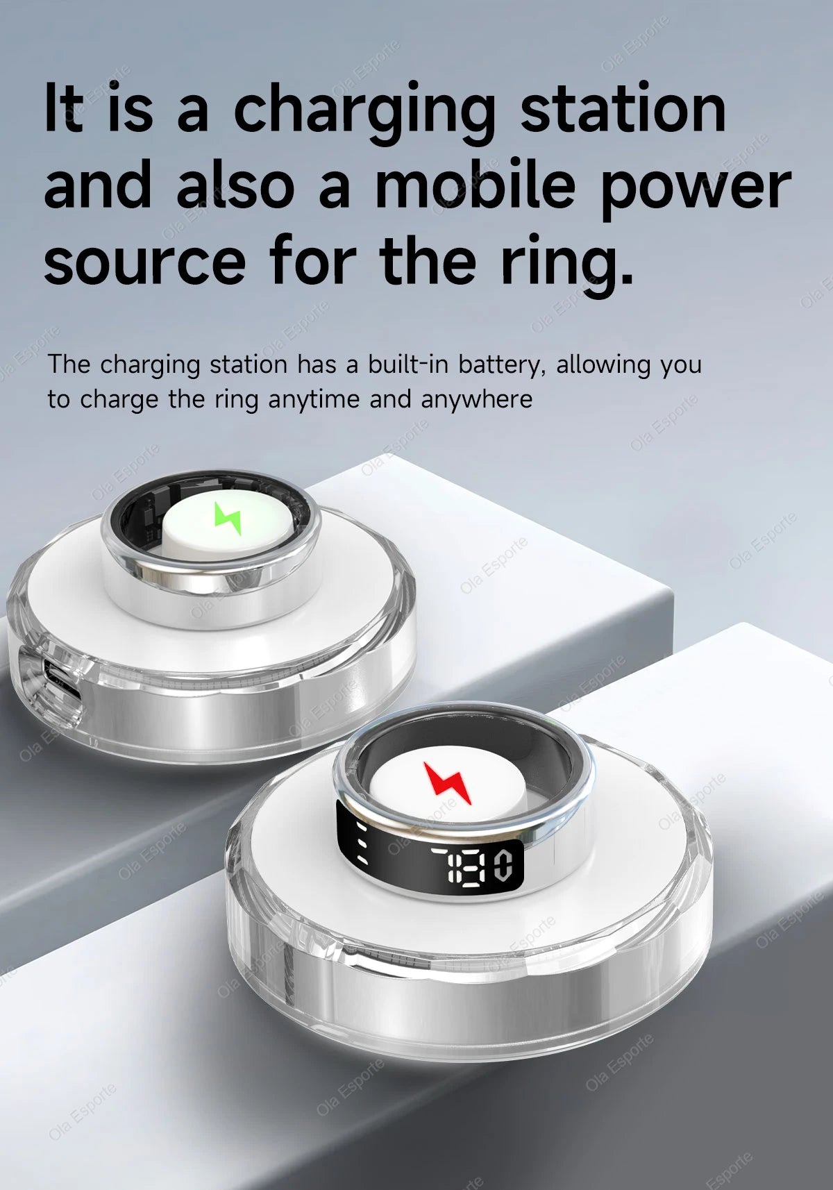 2025 Smart Ring with Display Screen and Touch, Wireless Charging, Health Manager, 5 ATM Waterproof For Men Women Rings R12 R11